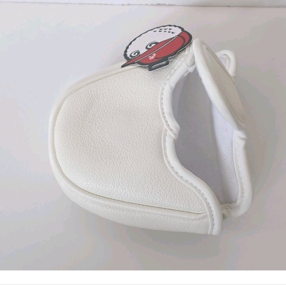 Malbon Golf Club Mallet Putter Headcover White Magnetic NEW - Picture 11 of 11
